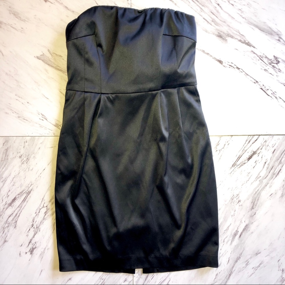 Strapless Black Express Cocktail Dress